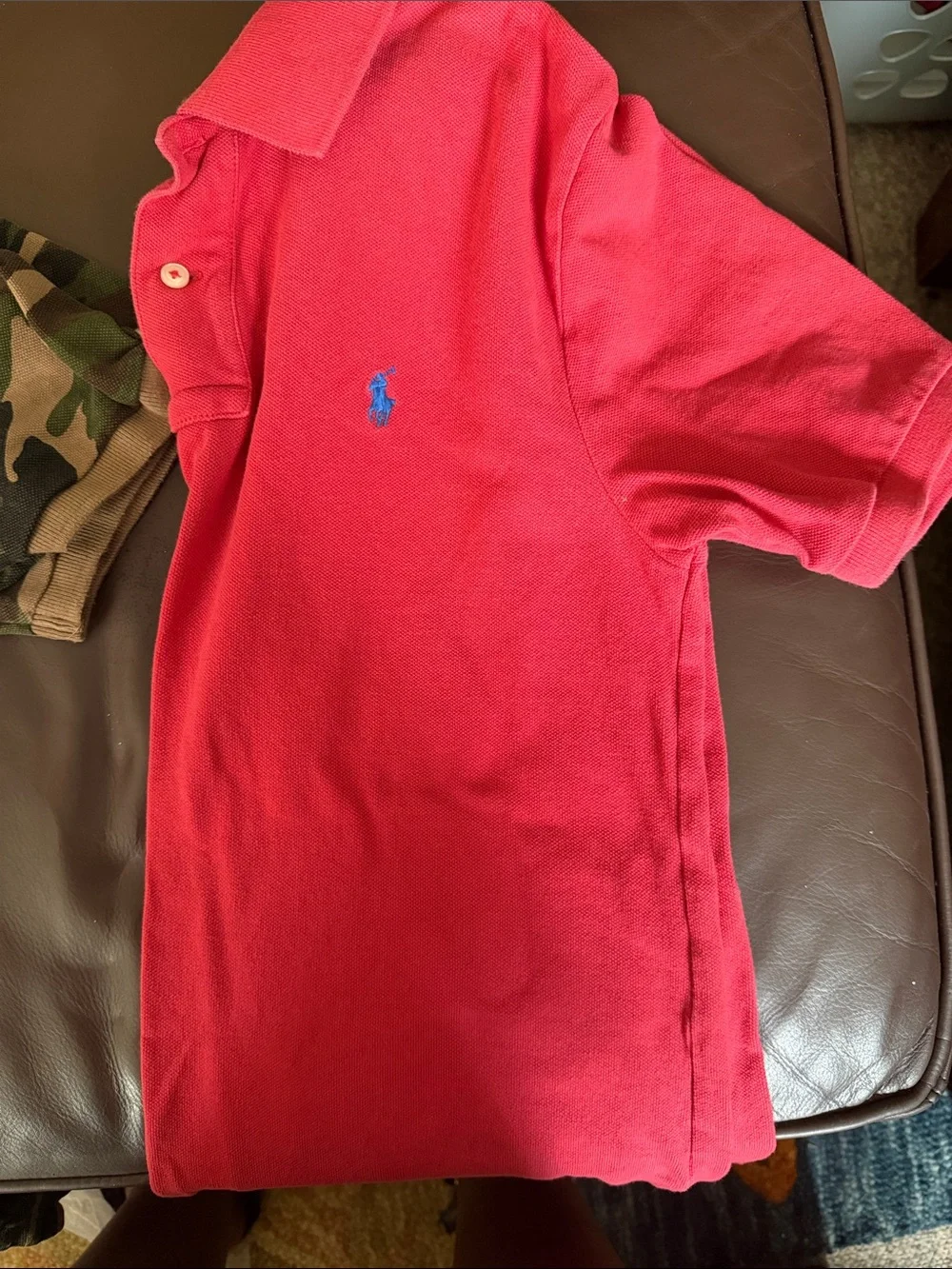 Ralph Lauren Kids Polo Shirts - Pale Red and Camo Set
